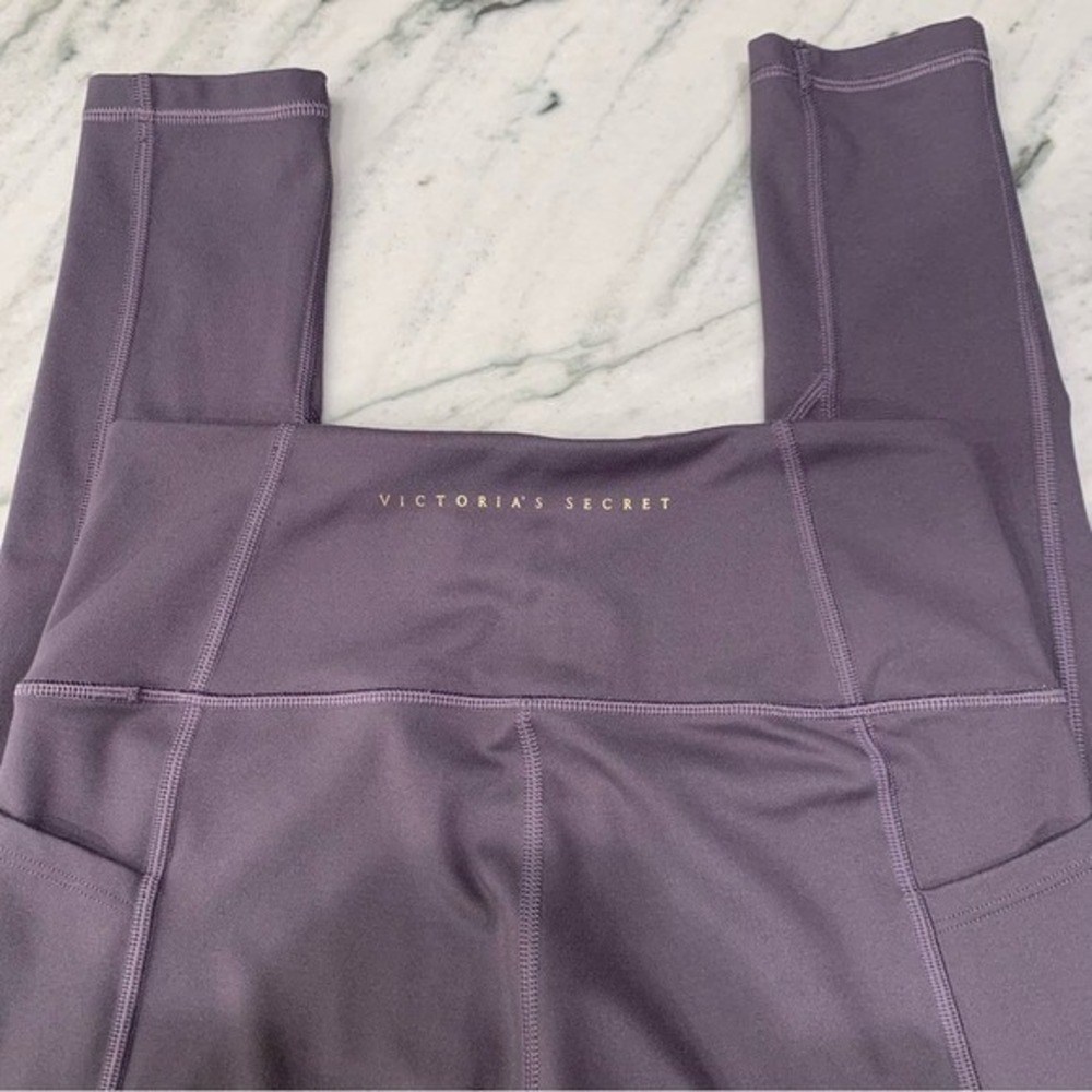 Victoria's Secret Gray Pocket Leggings High Waist Athletic Workout Size 6‎